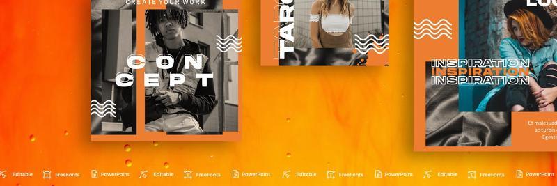 移动端竖版社交媒体PPT模板Social Media PowerPoint Template