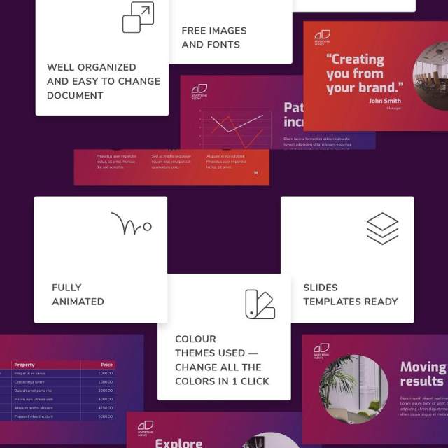 创意广告公司介绍宣传PPT模板不含照片Advertising Agency PowerPoint Presentation 创意广告公司介绍宣传PPT模板不含照片Advertising Agency PowerPoint Presentation