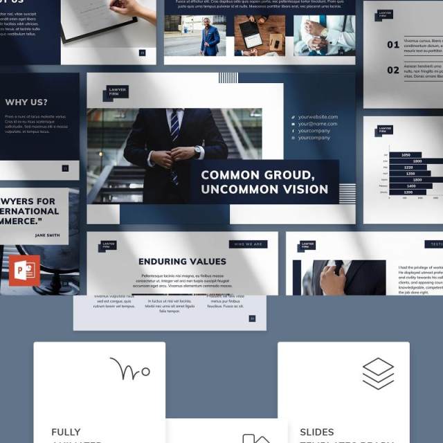 律师事务所介绍PPT模板不含照片Law Firm PowerPoint Presentation Template