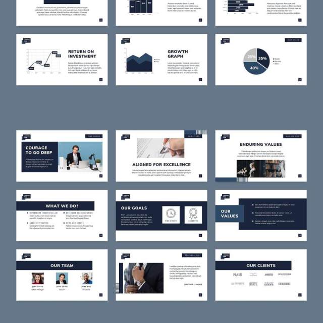 律师事务所介绍PPT模板不含照片Law Firm PowerPoint Presentation Template