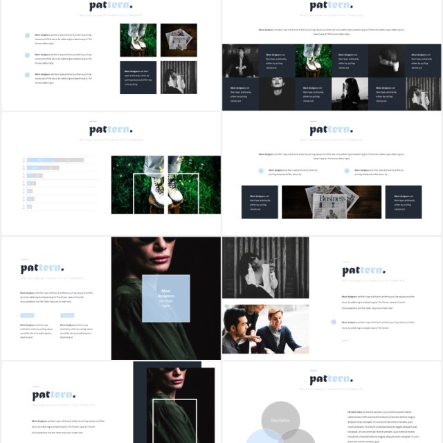 图片排版设计国外PPT模板Pattern Powerpoint Template 图片排版设计国外PPT模板Pattern Powerpoint Template