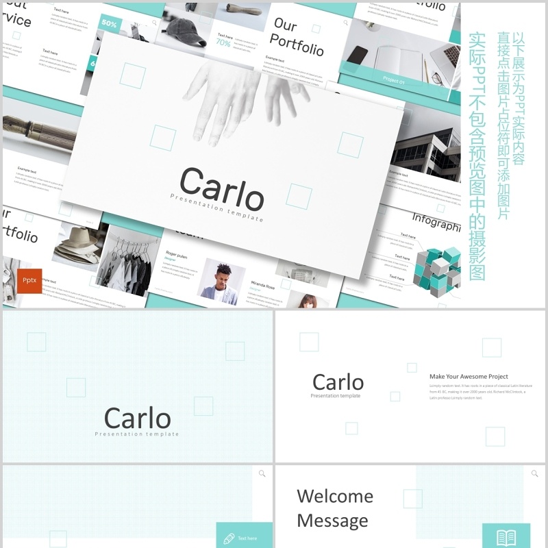 公司简介PPT模板carlo powerpoint template