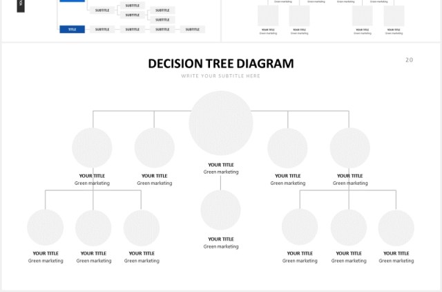 企业决策树组织结构图PPT信息图表素材Decision Tree Powerpoint Template