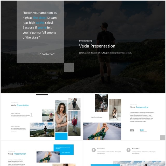 国外图片排版设计PPT模板Vexia Powerpoint Template 国外图片排版设计PPT模板Vexia Powerpoint Template
