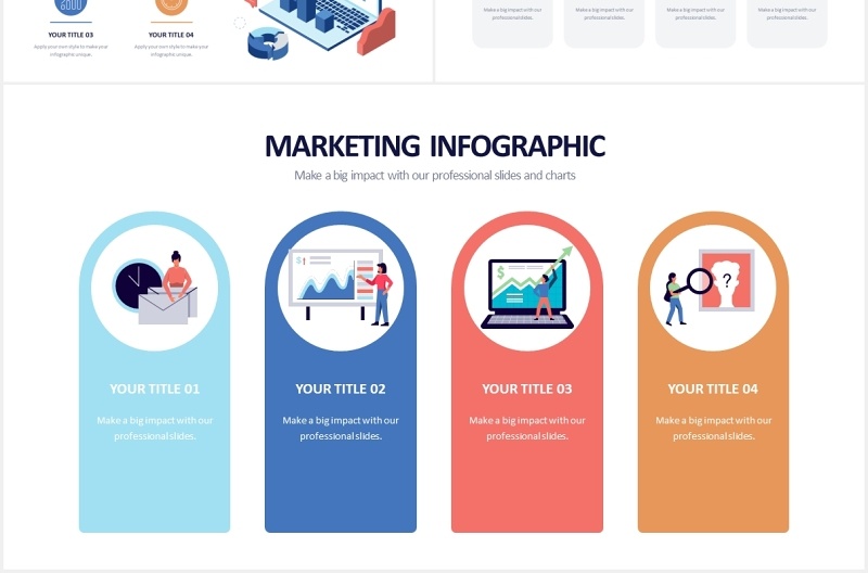数字营销市场职场人物插画信息图表PPT素材Digital Marketing Powerpoint Slides