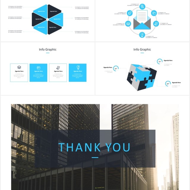 国外商务工作计划总结报告PPT模板Mozaique - Powerpoint Template