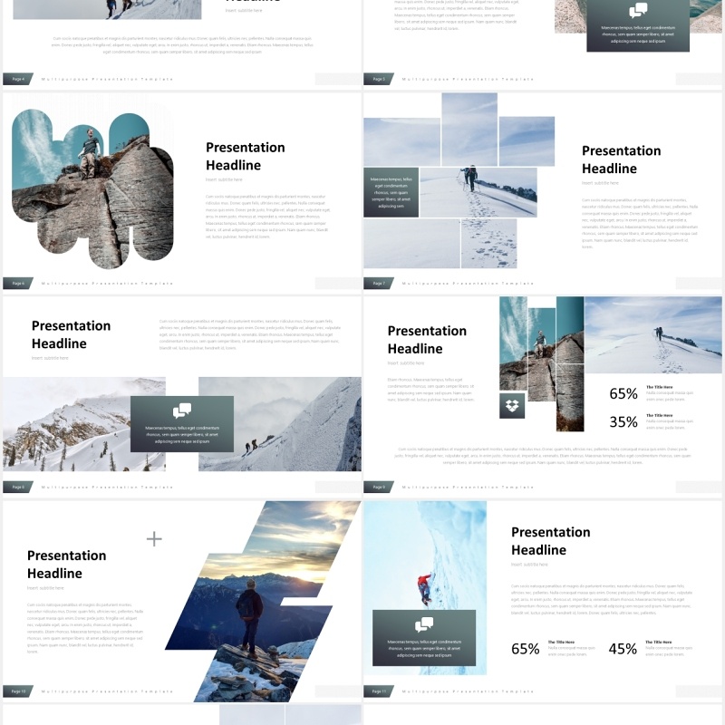 户外旅游展示宣传PPT模板powerpoint template