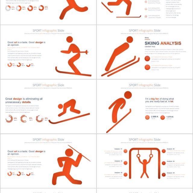 体育运动PPT信息图表素材SPORT PowerPoint Infographics Slides