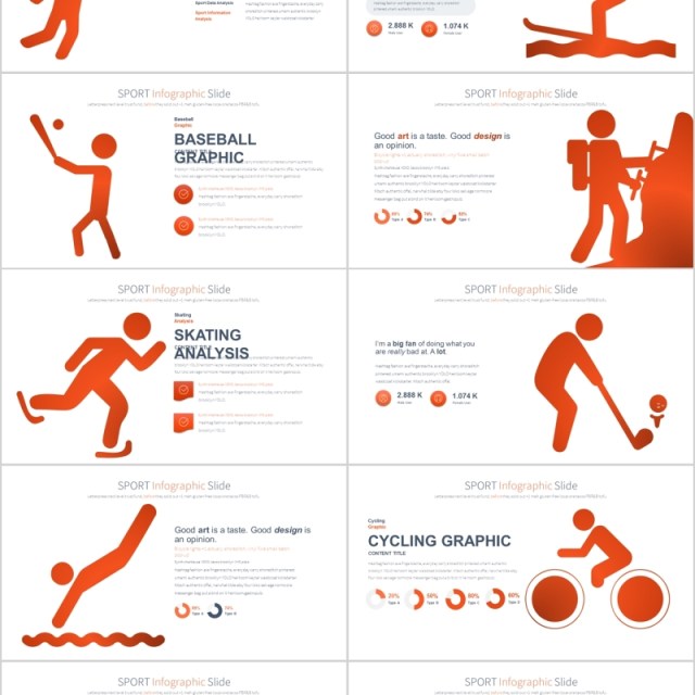 体育运动PPT信息图表素材SPORT PowerPoint Infographics Slides