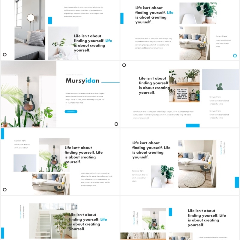 简约国外PPT模板图片排版Mursyidan Powerpoint