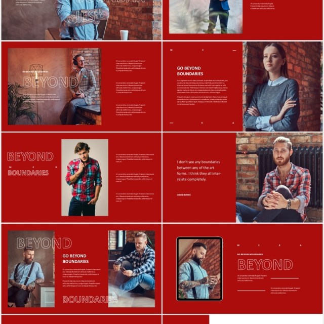 红色时尚创意宣传介绍PPT模板meka creative powerpoint template 红色时尚创意宣传介绍PPT模板meka creative powerpoint template