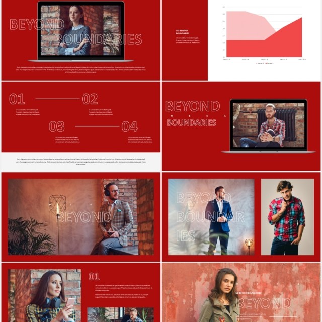 红色时尚创意宣传介绍PPT模板meka creative powerpoint template 红色时尚创意宣传介绍PPT模板meka creative powerpoint template