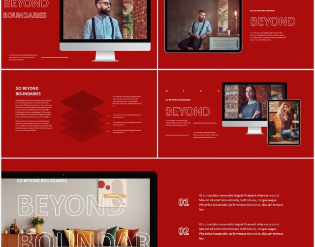 红色时尚创意宣传介绍PPT模板meka creative powerpoint template 红色时尚创意宣传介绍PPT模板meka creative powerpoint template