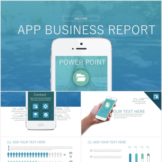商务报告手机APP软件开发项目介绍PPT模板 商务报告手机APP软件开发项目介绍PPT模板