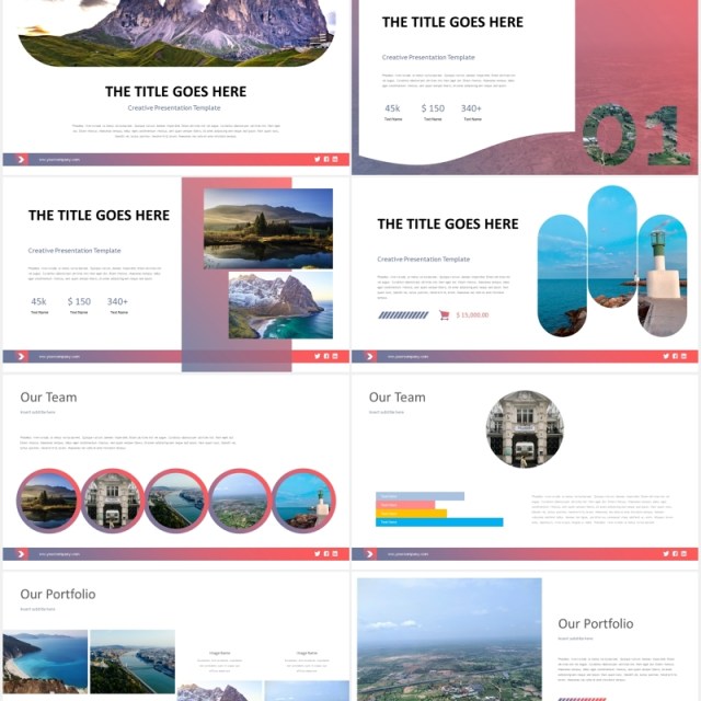 渐变色公司宣传产品展示工作报告PPT国外模板reysha powerpoint template 渐变色公司宣传产品展示工作报告PPT国外模板reysha powerpoint template
