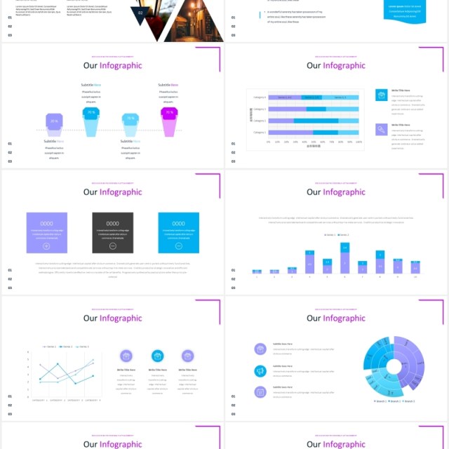 创意几何图片排版国外PPT模板lampion powerpoint template 创意几何图片排版国外PPT模板lampion powerpoint template