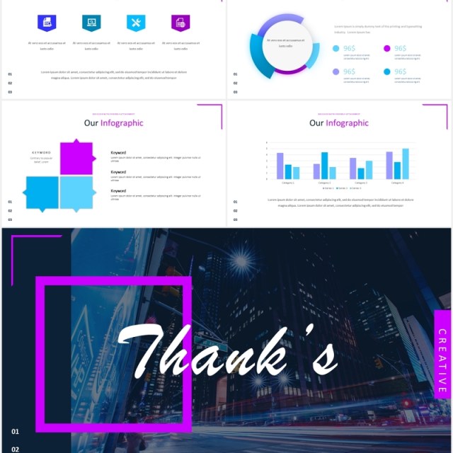 创意几何图片排版国外PPT模板lampion powerpoint template 创意几何图片排版国外PPT模板lampion powerpoint template