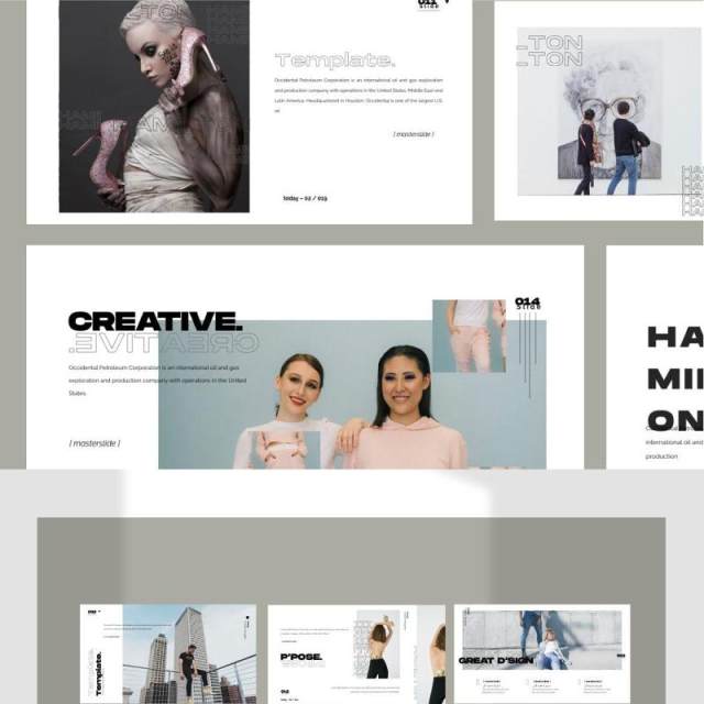 时尚造型师PPT模板版式设计HAMILTON - Powerpoint Business Corporate 时尚造型师PPT模板版式设计HAMILTON - Powerpoint Business Corporate