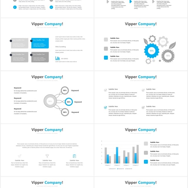 蓝色国外图片排版PPT模板Vipper Powerpoint 蓝色国外图片排版PPT模板Vipper Powerpoint