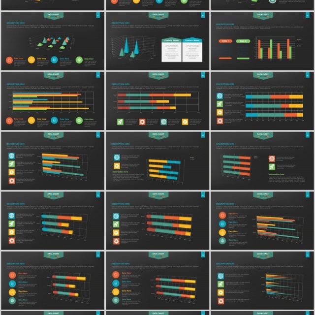 创意图形柱状图PPT信息图表Graph Powerpoint 创意图形柱状图PPT信息图表Graph Powerpoint
