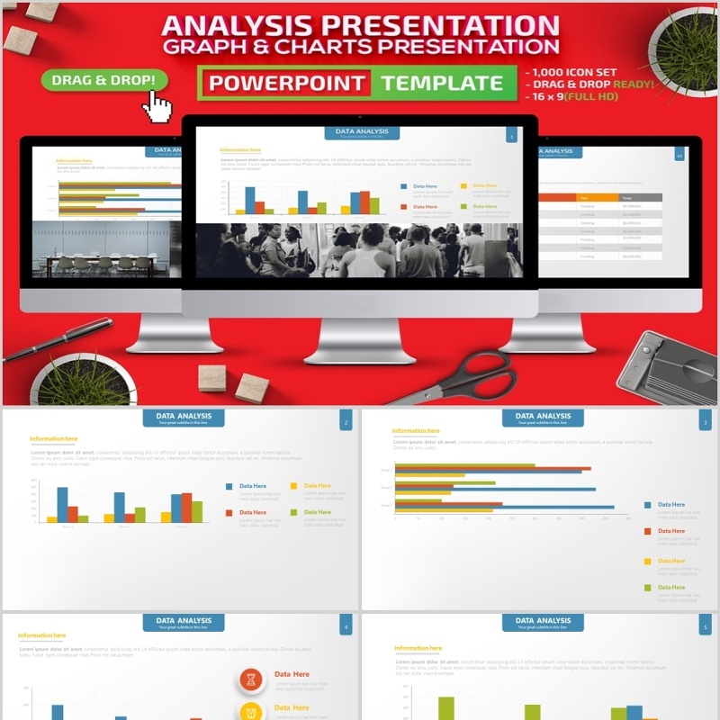 数据分析PPT演示模板可插图片Analysis Powerpoint Presentation Template