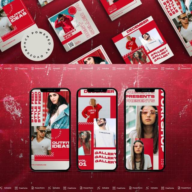 红色欧美风手机竖版社交媒体PPT模板Social Media PowerPoint Template 红色欧美风手机竖版社交媒体PPT模板Social Media PowerPoint Template