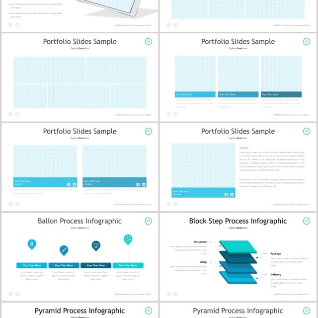 蓝色商务公司简介PPT版式设计模板store powerpoint template