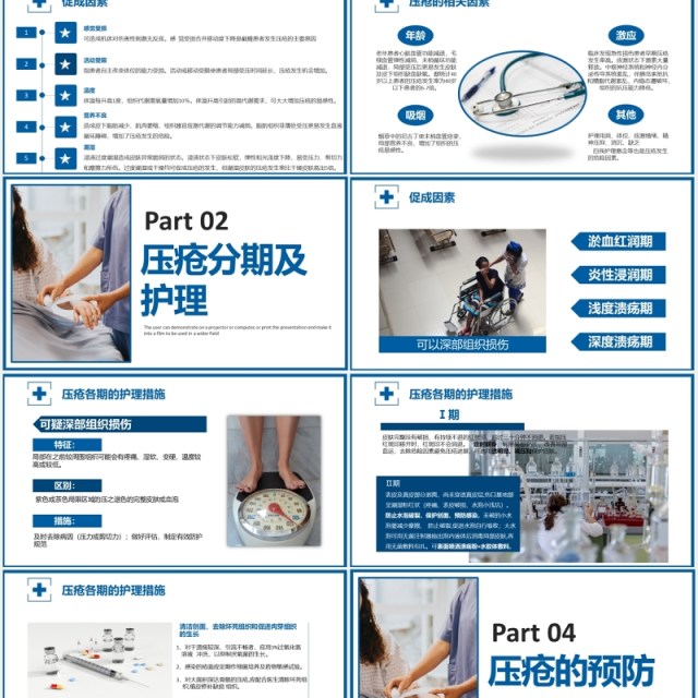 简约医药医疗压疮护理知识培训PPT模板 简约医药医疗压疮护理知识培训PPT模板