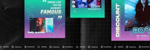炫彩渐变色手机竖版社交媒体杂志PPT版式模板不含照片Social Media PowerPoint Template 炫彩渐变色手机竖版社交媒体杂志PPT版式模板不含照片Social Media PowerPoint Template