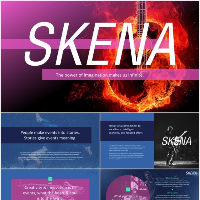 深蓝色创意工作宣传介绍PPT模板skena creative powerpoint template 深蓝色创意工作宣传介绍PPT模板skena creative powerpoint template