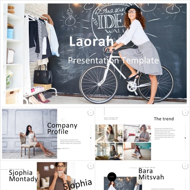 简约时尚宣传介绍PPT模板Laorah - Powerpoint Template 简约时尚宣传介绍PPT模板Laorah - Powerpoint Template