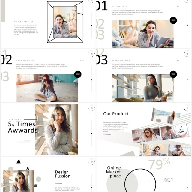 简约时尚宣传介绍PPT模板Laorah - Powerpoint Template 简约时尚宣传介绍PPT模板Laorah - Powerpoint Template