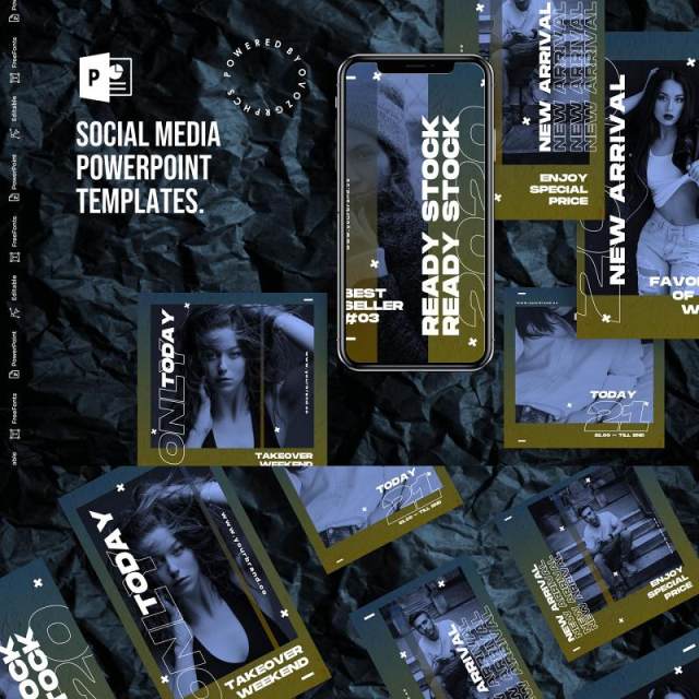 深色神秘感手机竖版社交媒体PPT模板Social Media PowerPoint Template 深色神秘感手机竖版社交媒体PPT模板Social Media PowerPoint Template