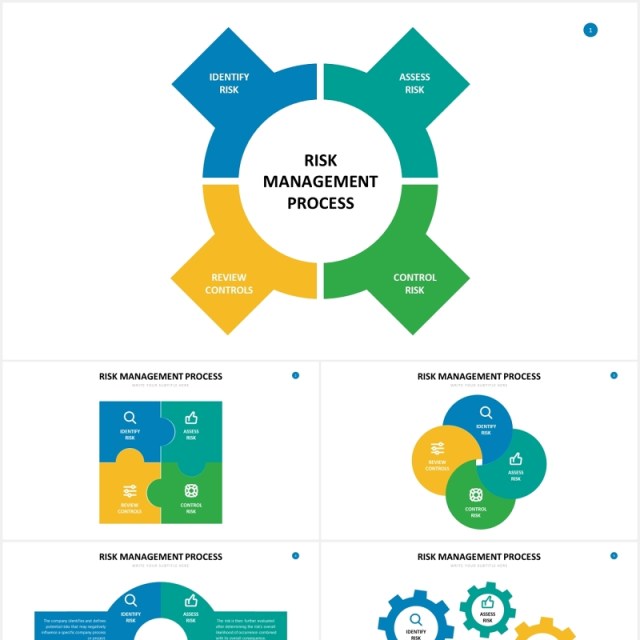 风险控制管理信息图表PPT素材Risk Management Slide Powerpoint Template