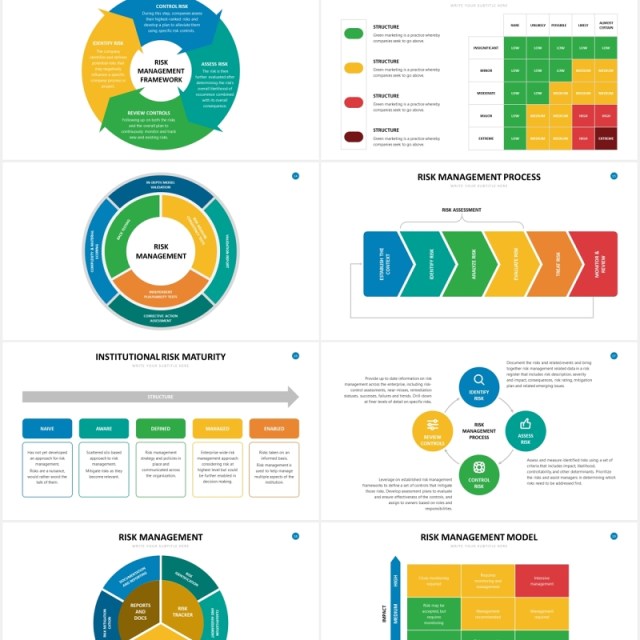 风险控制管理信息图表PPT素材Risk Management Slide Powerpoint Template