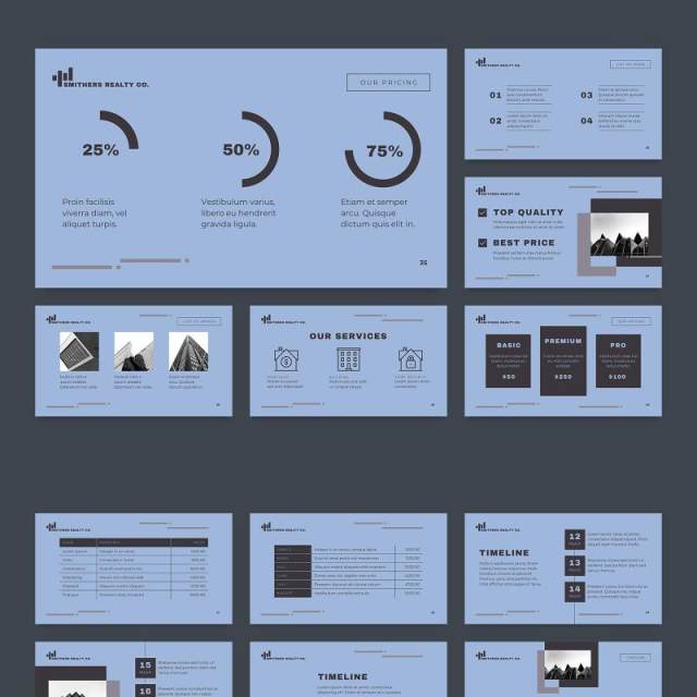 房地产经纪人中介行业PPT版式模板Realtor PowerPoint Presentation Template