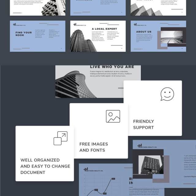 房地产经纪人中介行业PPT版式模板Realtor PowerPoint Presentation Template