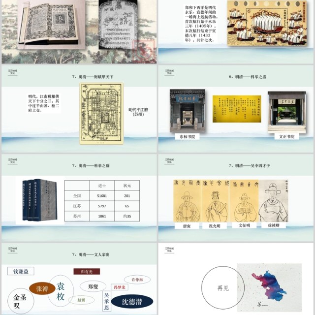江苏地域文化宣传介绍PPT模板 江苏地域文化宣传介绍PPT模板