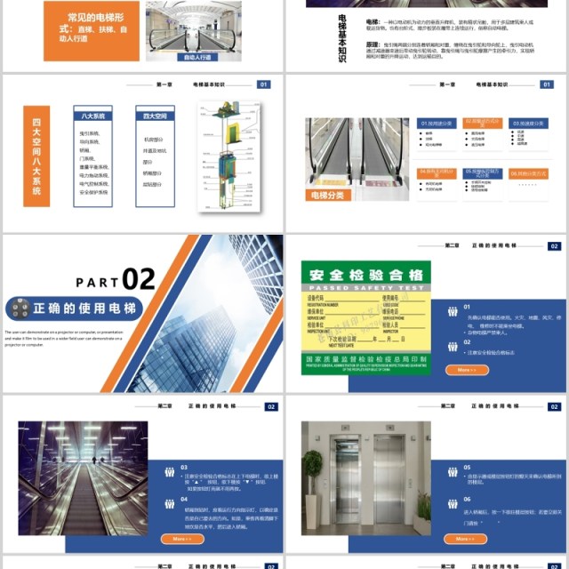 电梯安全培训教育课件PPT模板