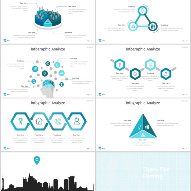 蓝色商务个人介绍PPT模板版式设计mada powerpoint template