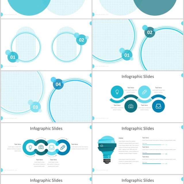 蓝色公司简介产品服务介绍PPT模板版式设计selected powerpoint template