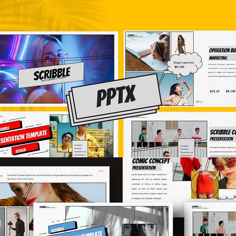 乱涂画创意创新可替换图片PPT模板不含照片SCRIBBLE Powerpoint 乱涂画创意创新可替换图片PPT模板不含照片SCRIBBLE Powerpoint