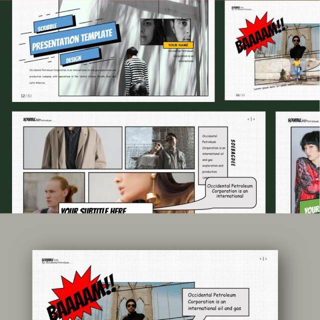 乱涂画创意创新可替换图片PPT模板不含照片SCRIBBLE Powerpoint 乱涂画创意创新可替换图片PPT模板不含照片SCRIBBLE Powerpoint
