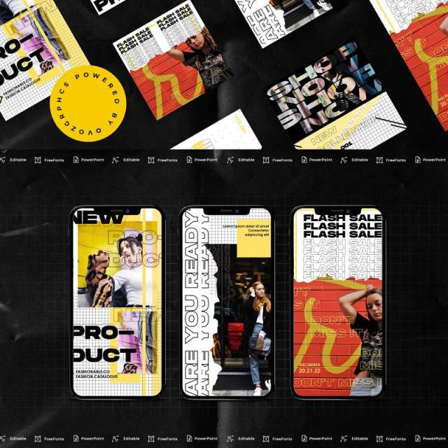 简洁黄色手机竖版社交媒体杂志PPT版式模板Social Media PowerPoint Template 简洁黄色手机竖版社交媒体杂志PPT版式模板Social Media PowerPoint Template
