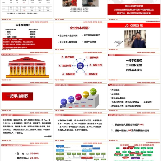 企业股权设计系统股权激励方案PPT模板 企业股权设计系统股权激励方案PPT模板