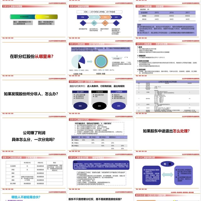 企业股权设计系统股权激励方案PPT模板