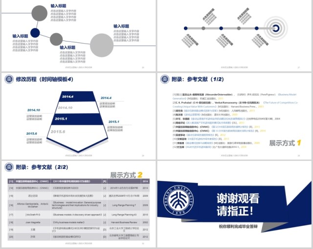 蓝色实用研究生毕业设计论文答辩报告PPT模板15)