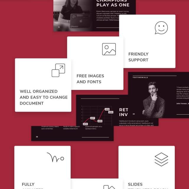 艺术总监美术指导PPT图片排版版式模板（不含摄影图）Art Director PowerPoint Presentation Template