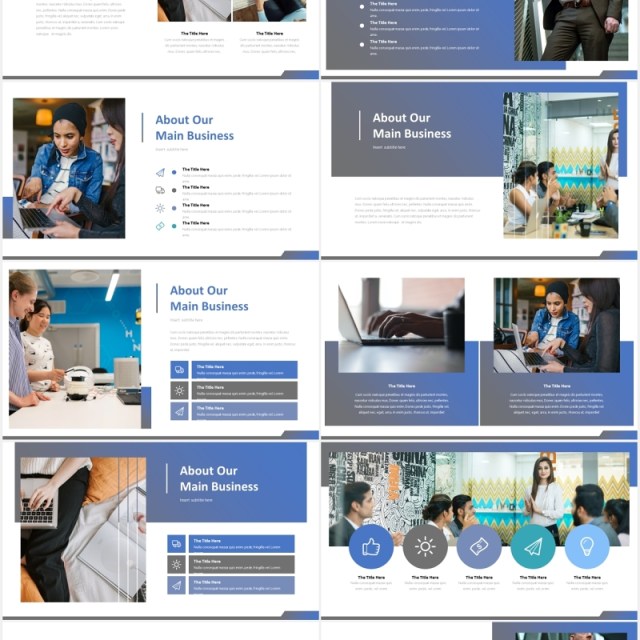 高端商业计划书工作报告国外PPT模板bisnico powerpoint template
