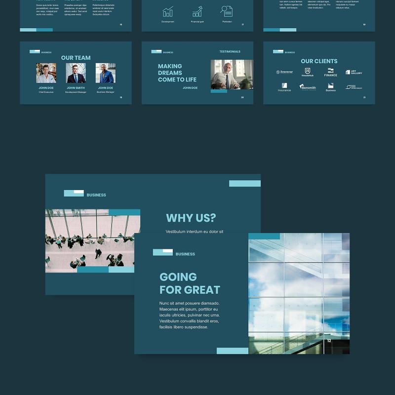 商业网络业务布局PPT模板不含照片Business Network PowerPoint Presentation Template